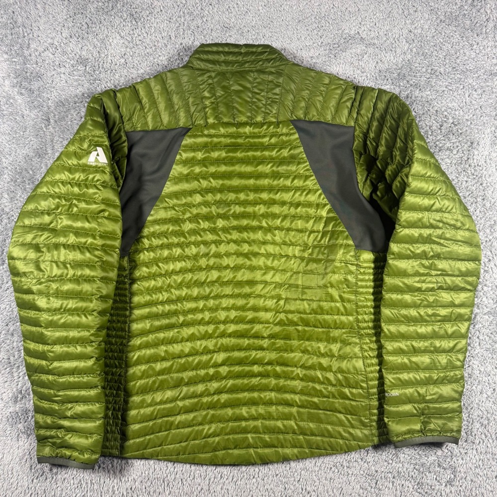 Eddie Bauer First Ascent Jacket Mens Medium Green StormDown 800 Puffer Pockets - Picture 6 of 8
